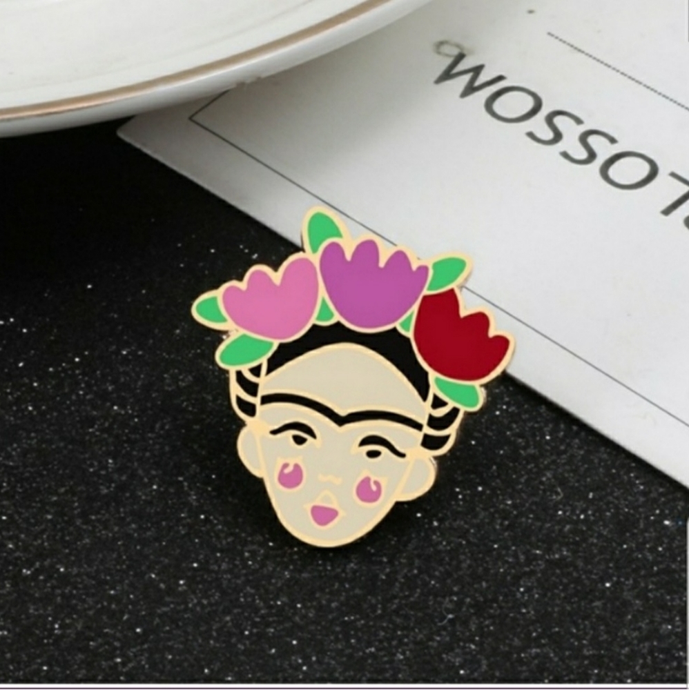 Freida Kahlo Lapel Pins.